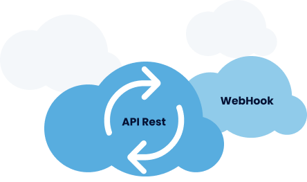 Integración completa de CRMs vía APIs y WebHook